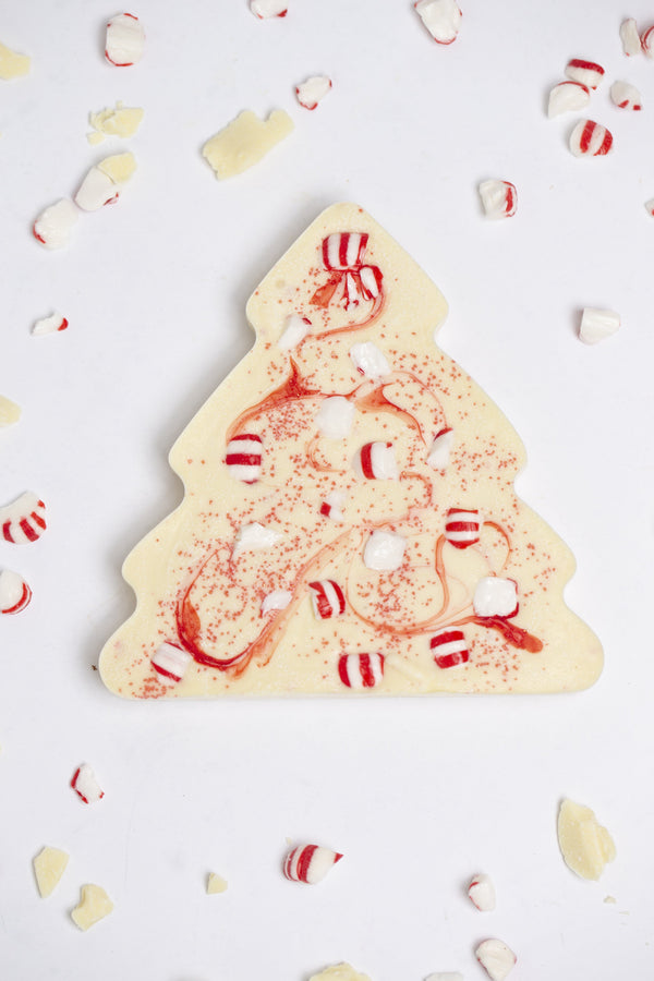 Chocolate Bark Christmas Trees